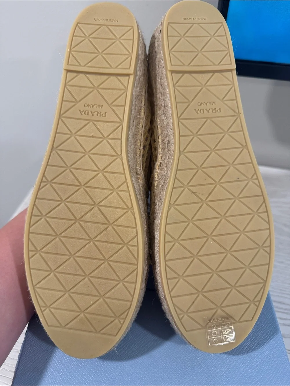 Prada woven espadrille